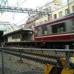生麦駅　この直後午後三時以降に火事により電車が止まる