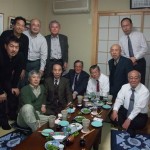 DSCF4401 京都での全国会長、幹事長、若手企画会議に参加後に、他の校友会の参加者との懇親会