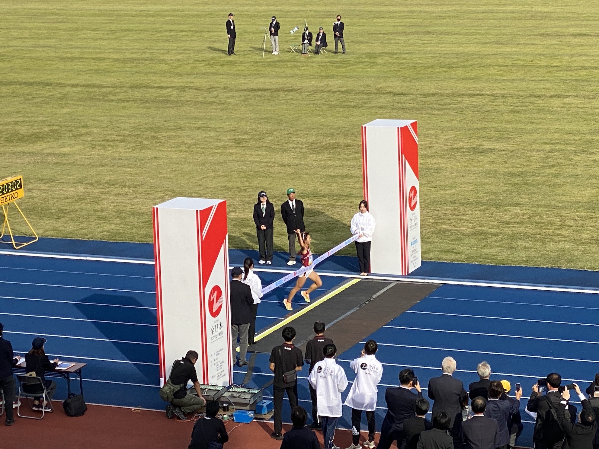 杜の都駅伝　立命館大学女子陸上競技部優勝の瞬間